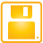 Basic, Disk, Floppy, Yellow Icon