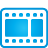 Basic, Blue, Video Icon