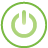 Basic, Button, Green, Power Icon