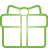 Basic, Gift, Green Icon
