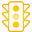 Basic, Lights, Traffic, Yellow Icon