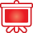 Basic, Presentation, Red Icon