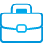 Basic, Blue, Briefcase Icon