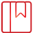 Basic, Book, Bookmark, Red Icon