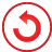 Basic, Button, Ccw, Red, Rotate Icon