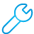 Basic, Blue, Wrench Icon