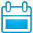 Basic, Blue, Calendar Icon