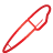 Basic, Pen, Red Icon