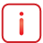 Basic, Button, Information, Red Icon