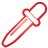 Basic, Pipette, Red Icon