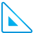 Basic, Blue, Ruler, Triangle Icon