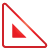 Basic, Red, Ruler, Triangle Icon