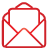 Basic, Mail, Open, Red Icon