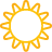 Basic, Sun, Weather, Yellow Icon