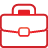 Basic, Briefcase, Red Icon