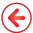 Basic, Left, Navigation, Red Icon