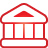 Bank, Basic, Red Icon