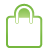 Bag, Basic, Green, Shopping Icon