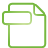 Basic, Document, File, Green Icon