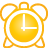 Alarm, Basic, Clock, Yellow Icon