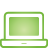 Basic, Green, Laptop Icon