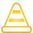 Basic, Cone, Traffic, Yellow Icon