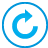 Basic, Blue, Button, Cw, Rotate Icon