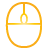 Basic, Mouse, Yellow Icon