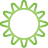 Basic, Green, Sun, Weather Icon