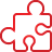 Basic, Puzzle, Red Icon
