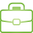 Basic, Briefcase, Green Icon