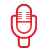 Basic, Microphone, Red Icon