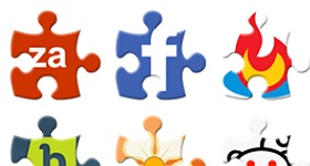 Social Puzzle Icons