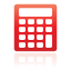 Calculator, Red Icon