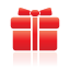 Gift, Red Icon