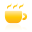 Coffee, Yellow Icon