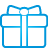 Basic, Blue, Gift Icon