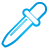 Basic, Blue, Pipette Icon