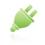 Green, Plug Icon