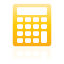 Calculator, Yellow Icon