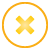 Basic, Button, Cross, Yellow Icon