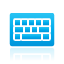 Blue, Keyboard Icon