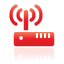 Red, Router, Wireless Icon
