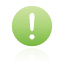 Circle, Exclamation, Green Icon