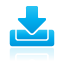 Blue, Inbox Icon