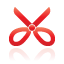 Red, Scissors Icon