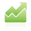 Area, Chart, Green, Up Icon