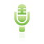 Green, Microphone Icon