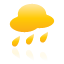 Rain, Weather, Yellow Icon