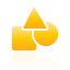 Shapes, Yellow Icon